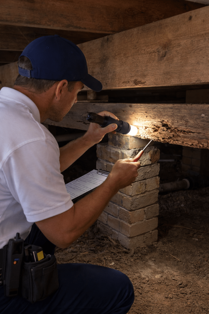 building and pest inspection cost Sunshine Coast termite damage inspection